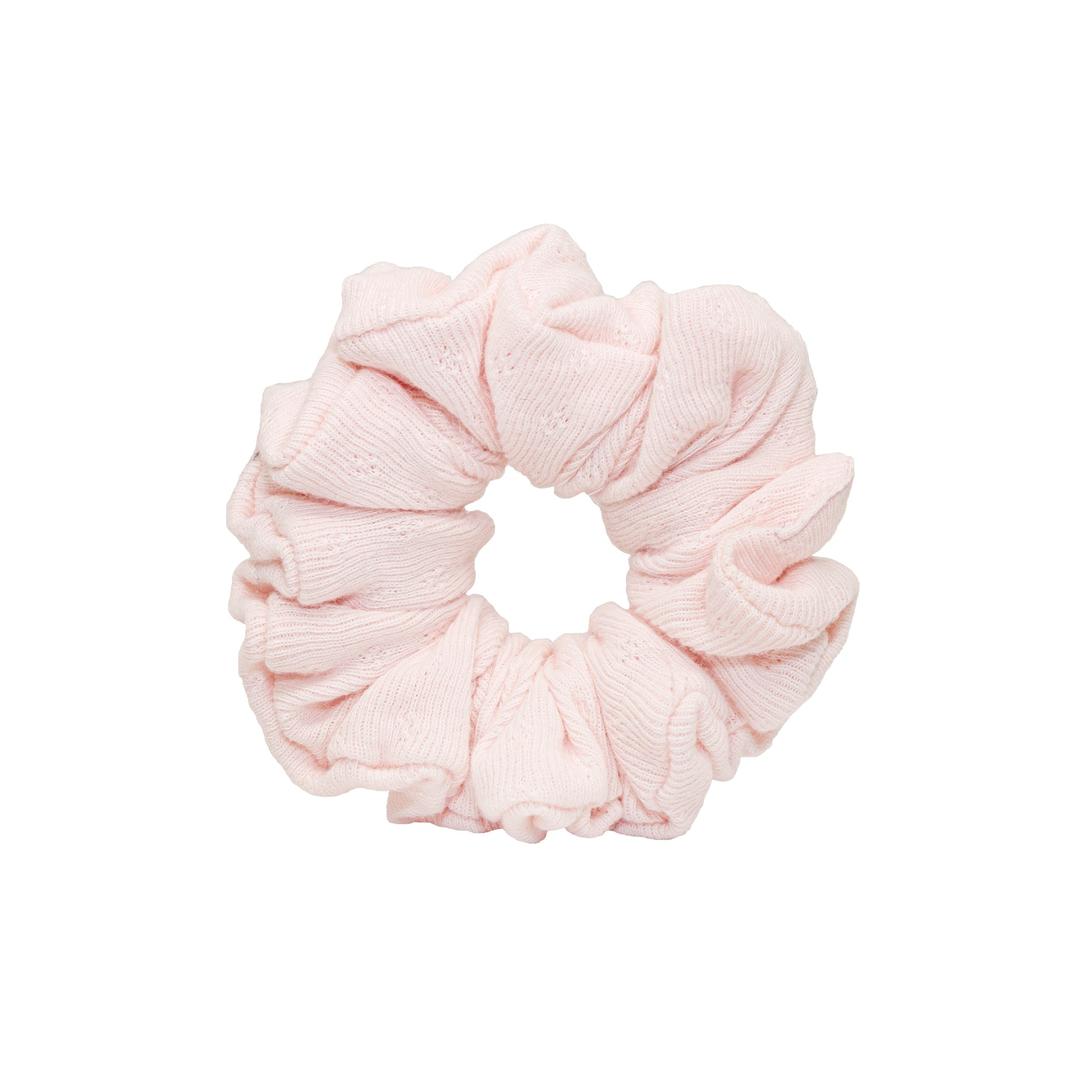 Pointelle Scrunchie in Ballerina