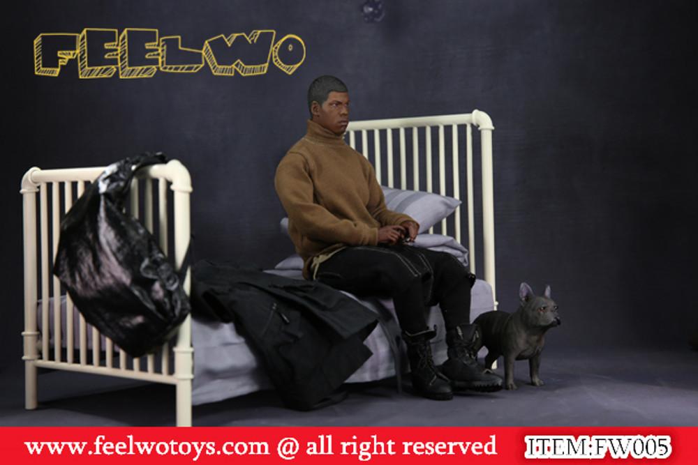FEELWOTOYS 1/6 싱글침대 디오라마 피규어진열장 FW005