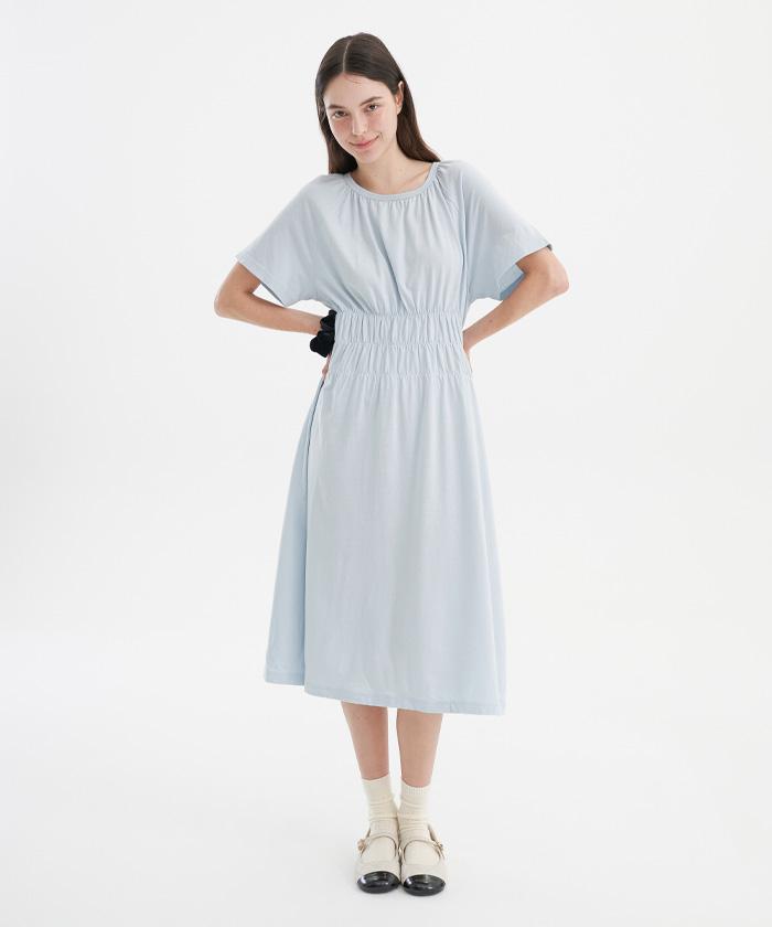 코튼 셔링 롱드레스 SD2200