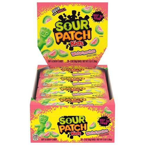 사워패치 키즈 워터메론 츄이 캔디 2 온즈 24 팩, 57g, 24개 - 츄잉/소프트캔디 | 쿠팡