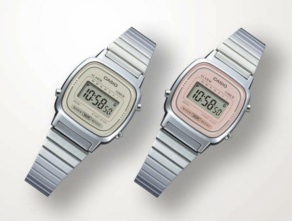 카시오 여자시계 일본빔즈 손목시계 핑크 베이지 CASIO LA670 방수시계