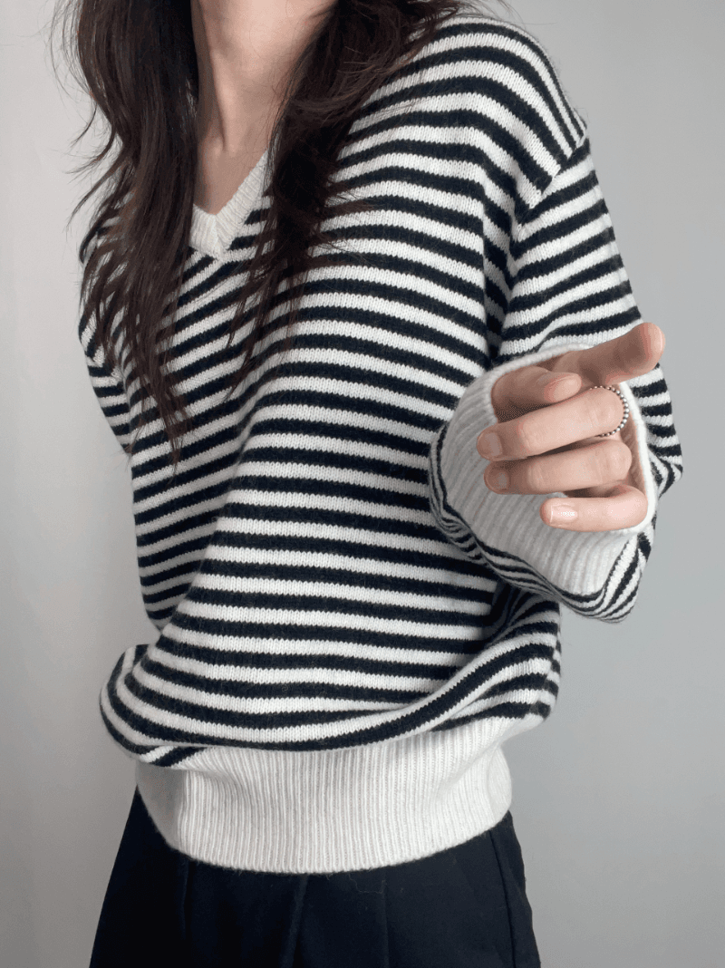 urban stripe knit (2colors)