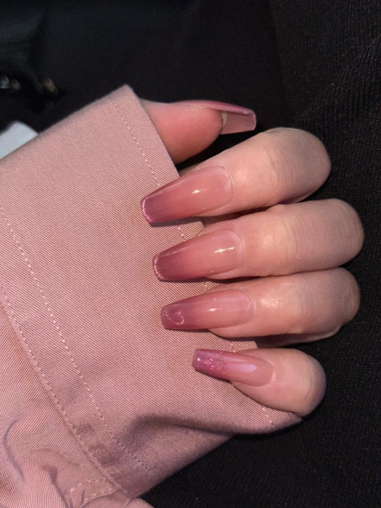 [수제네일팁/가을네일] 어텀로즈 연장 네일팁