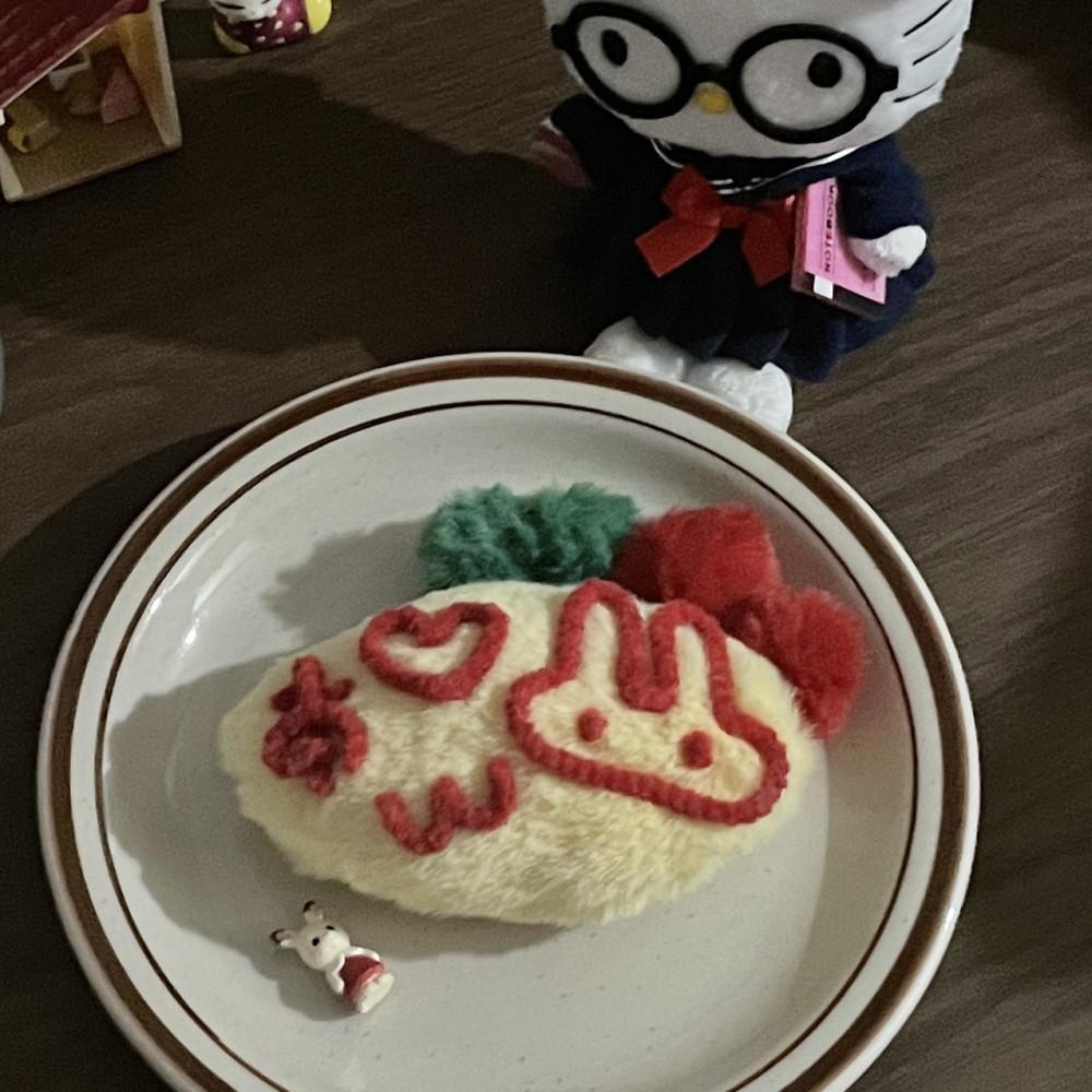 토끼오므라이스키링 🐰🥦🍅