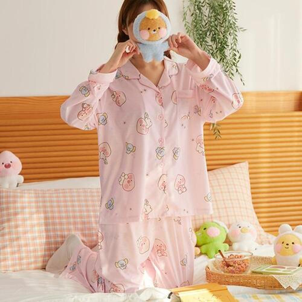 카카오 베이비드리밍 어피치 파자마 여성 상하의 잠옷 여행잠옷 파자마파티