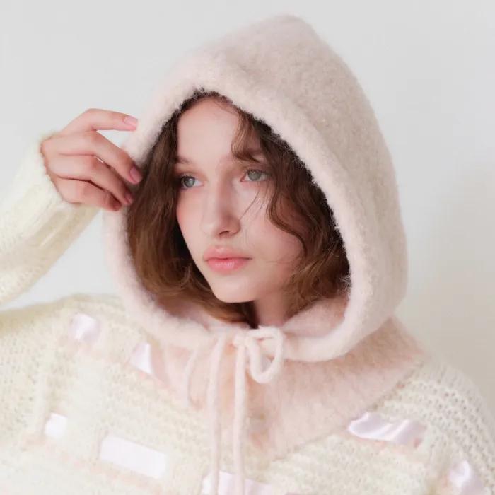 FLUFFY PUPPY BALACLAVA [ PEACH ]  [B001PC]