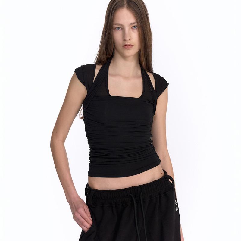 [5월 12일 예약 배송]ZEN HOODIE TANK (BLACK)
