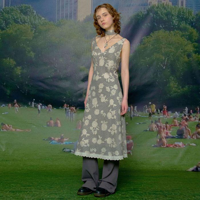 [SET] Eternal Eve Midi Dress (Scarf Set / Ivory)