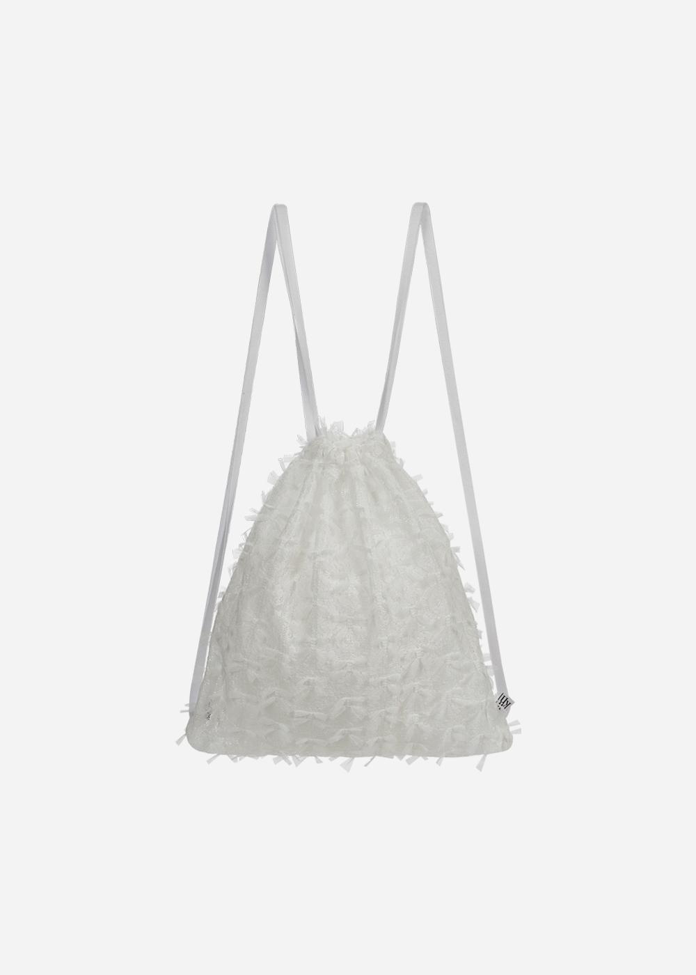 Spring  Bow Backpack White