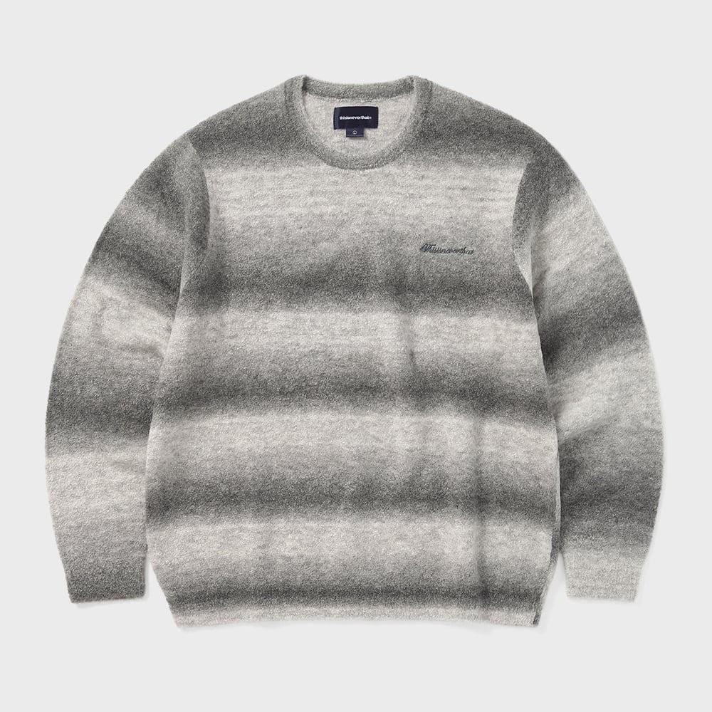 Ombre Knit Sweater Grey