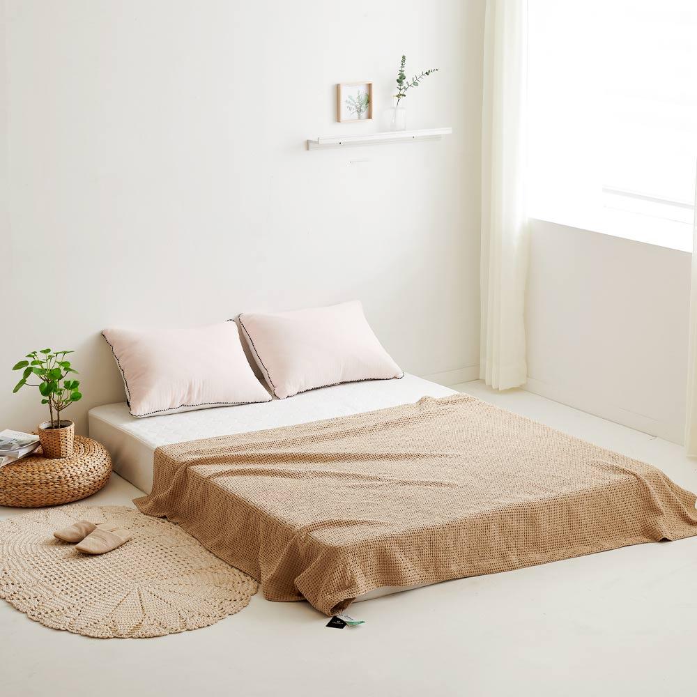 데일리 모달 와플이불 스프레드 사계절 홑이불 (베이비 싱글 퀸)