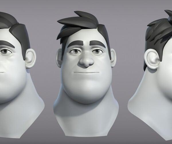 ArtStation - Cartoon male character Harold base mesh | Resources