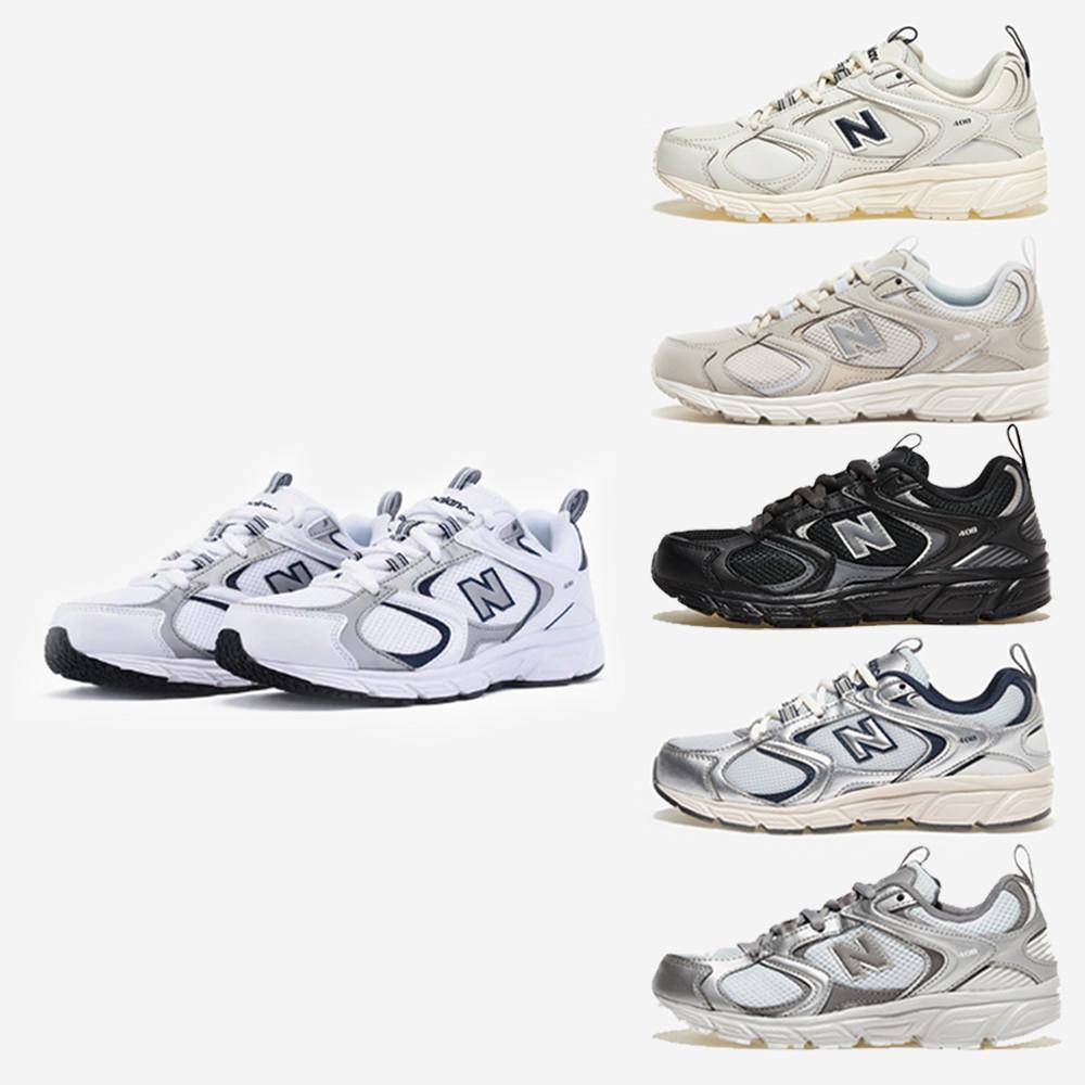 뉴발란스 408 화이트 블랙 실버 메탈 러닝화