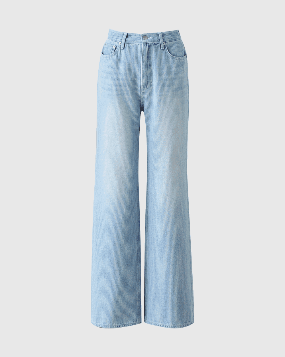 25SS 울림 와이드 골지 연청 데님