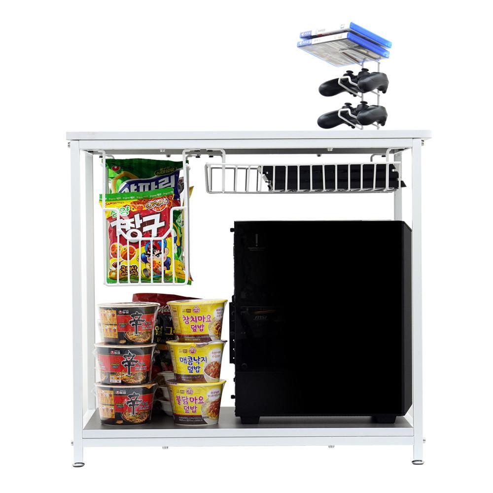 데스크확장 사이드테이블 GT001 400L 화이트