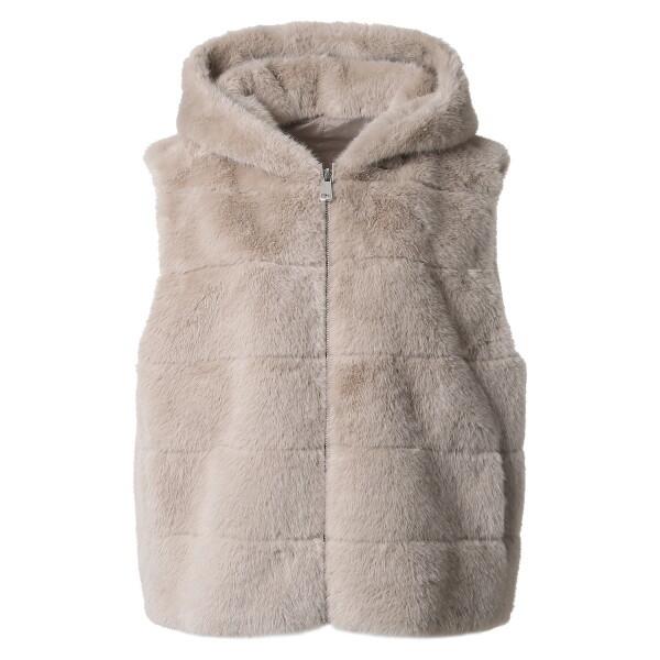 지고트 후드 페이크퍼 베스트JRAE3FSN02