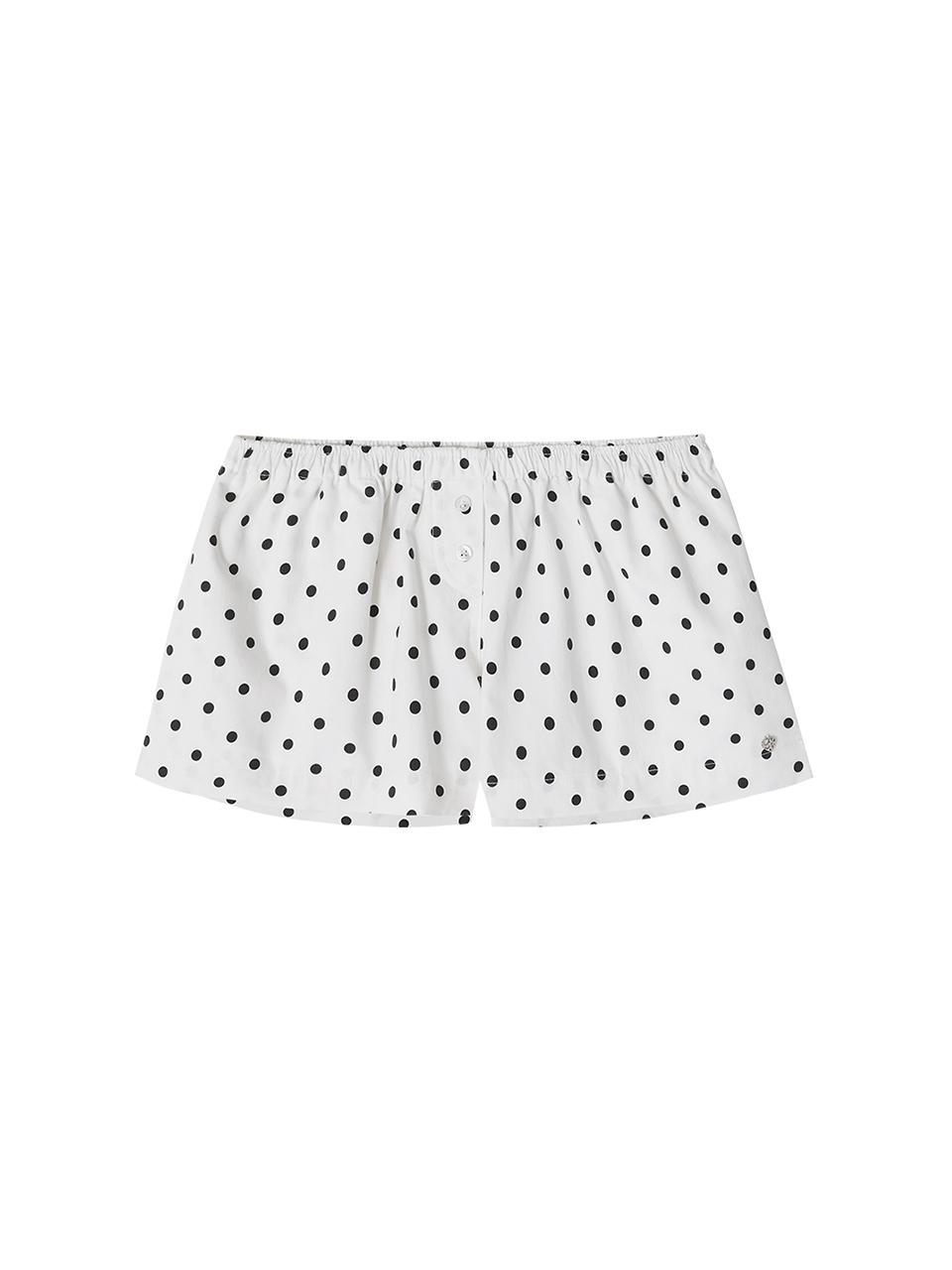 DOT TRUNK SHORTS_WHITE