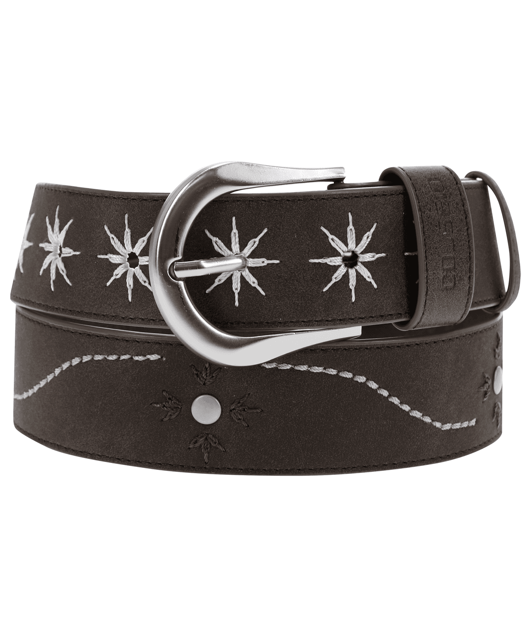 FLAME STUD BELT BROWN