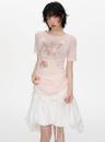 Deer Printing Slim Fit Round T-Shirt (2color)