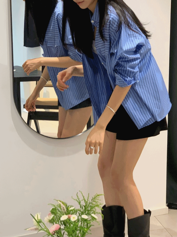 포드 포켓 코튼 스트라이프 SH [입고지연]