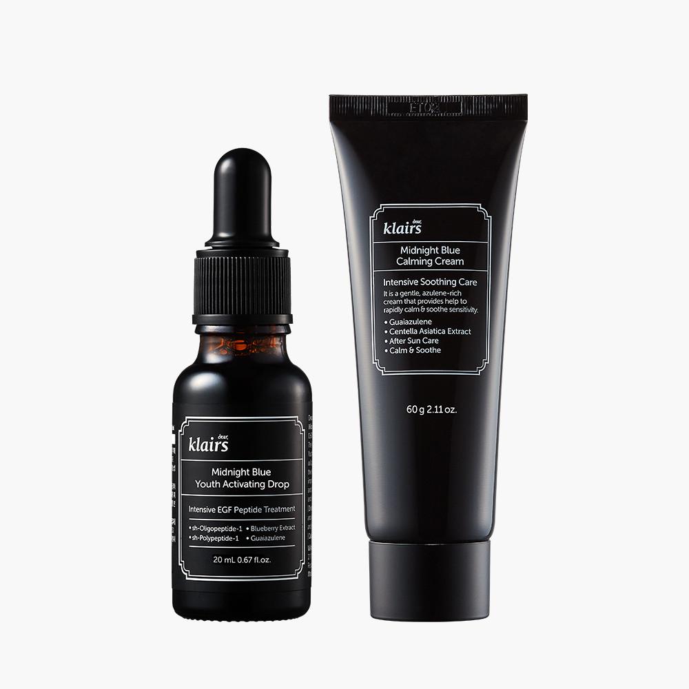 클레어스 미드나잇 블루드롭 20ml+카밍크림 60ml 2종 세트