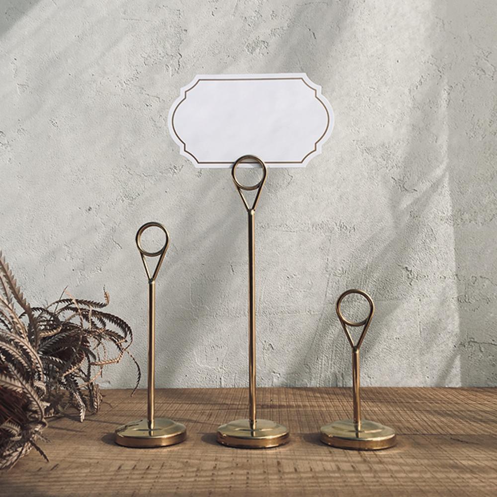 아델 메탈 메모홀더 골드 가격표꽂이 스탠드 쇼클립 메뉴꽂이 10cm