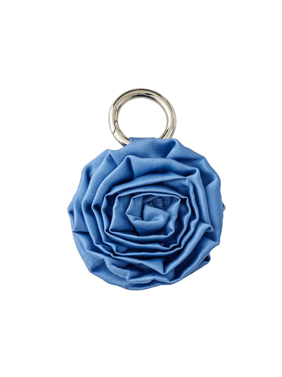 Hai x Nothing Written Rose Silk Keyring Riviera Blue