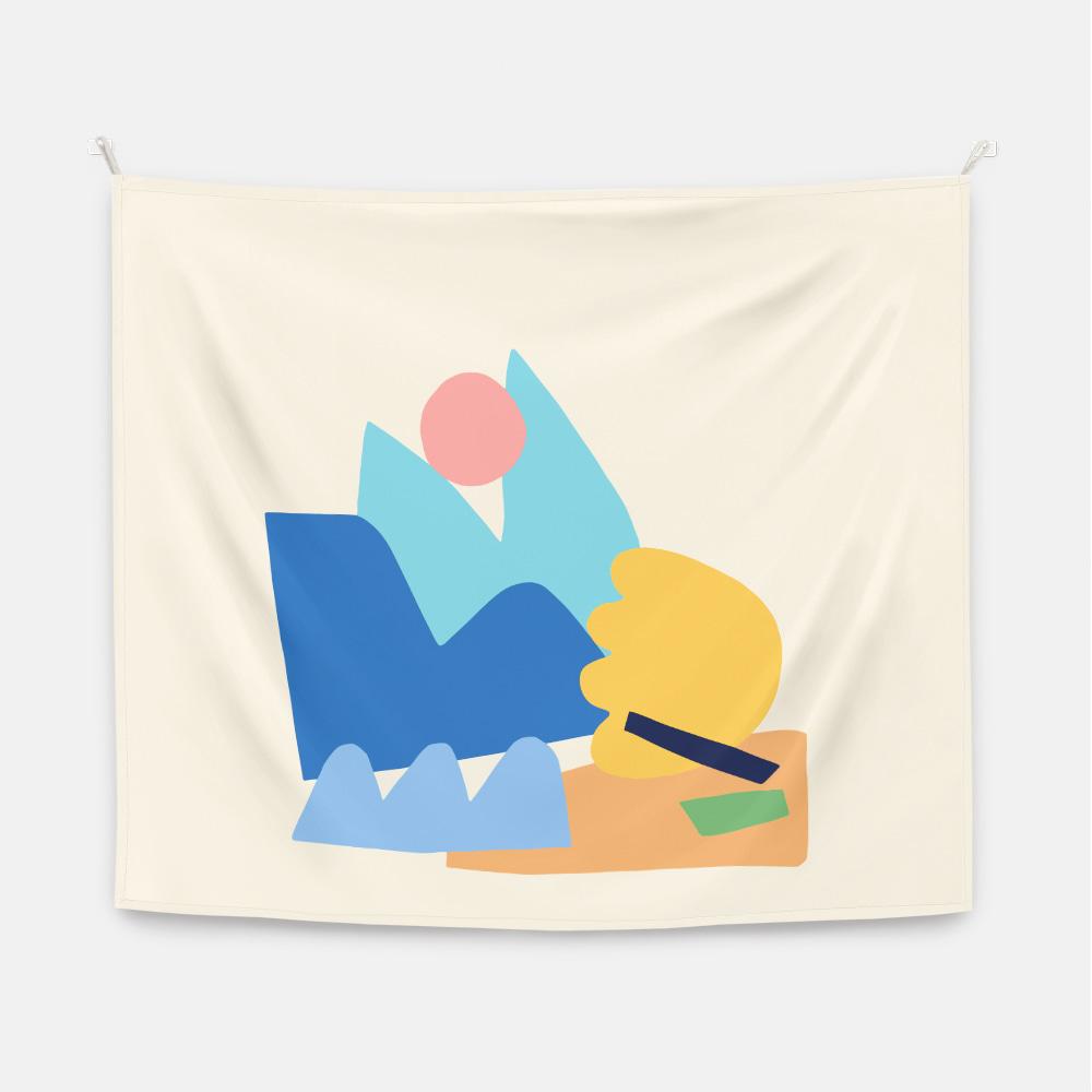 Landscape_Heaps 패브릭 포스터 대형
