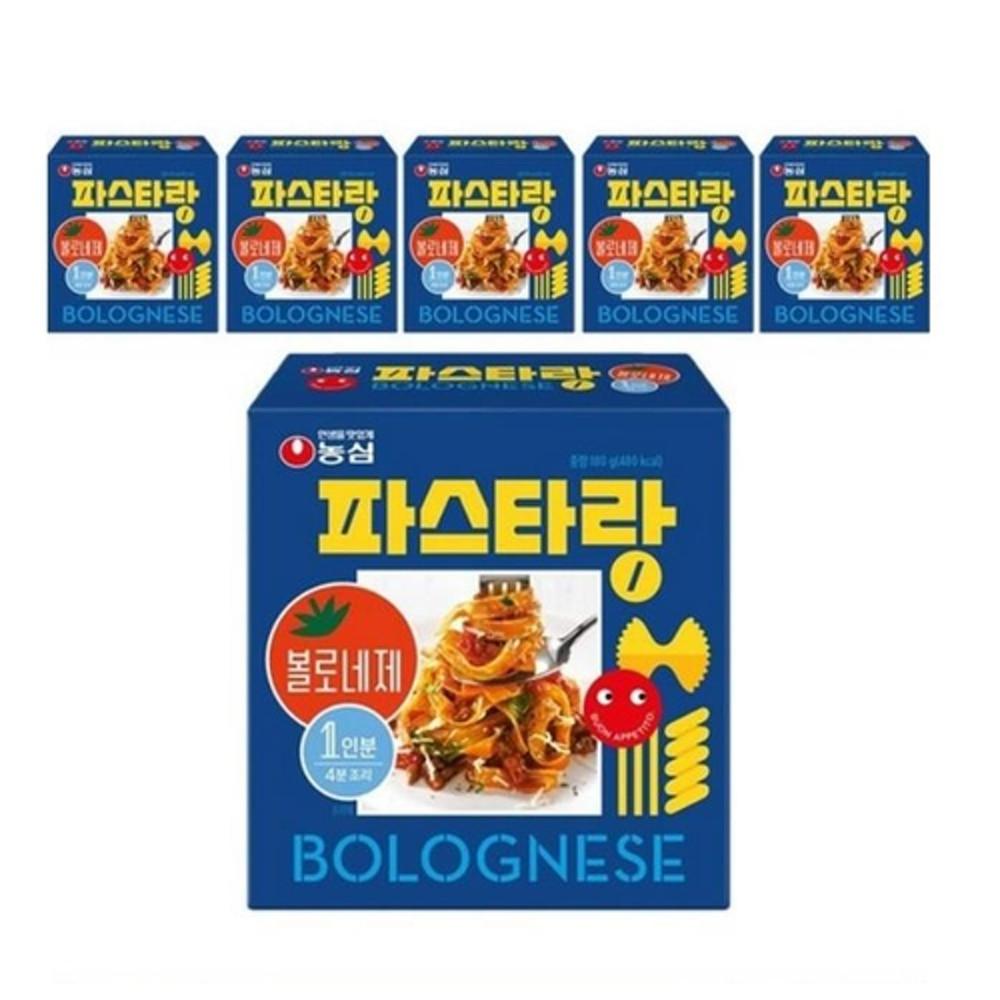 농심 파스타랑 볼로네제 180g 6개