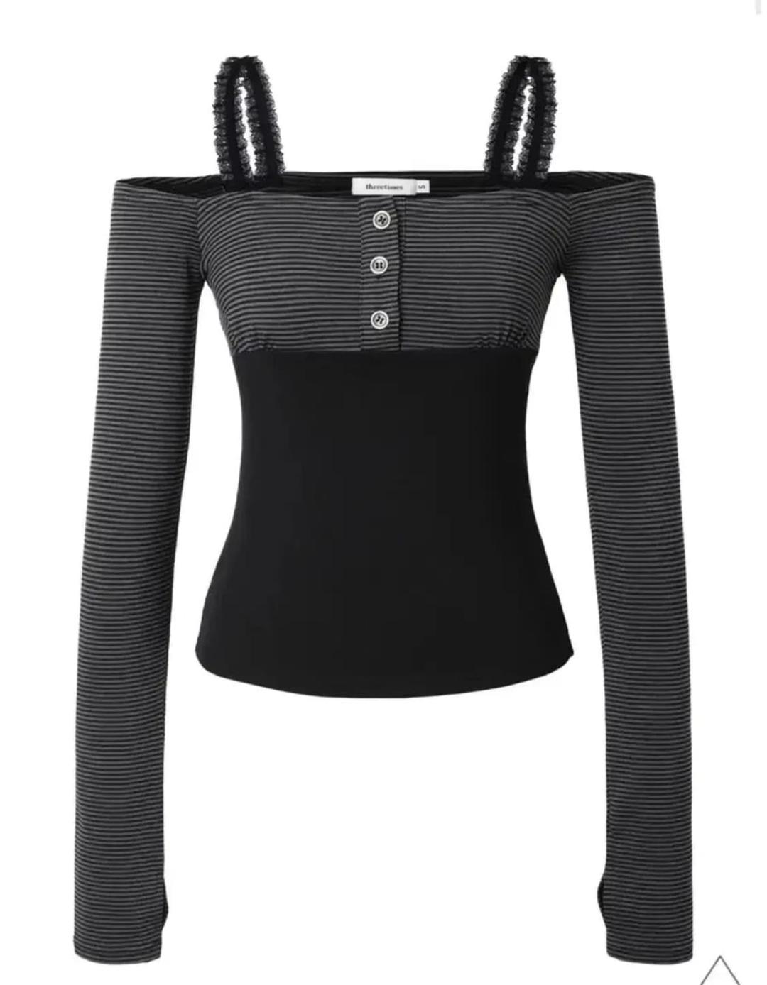 쓰리타임즈 pipi top black | 후루츠패밀리