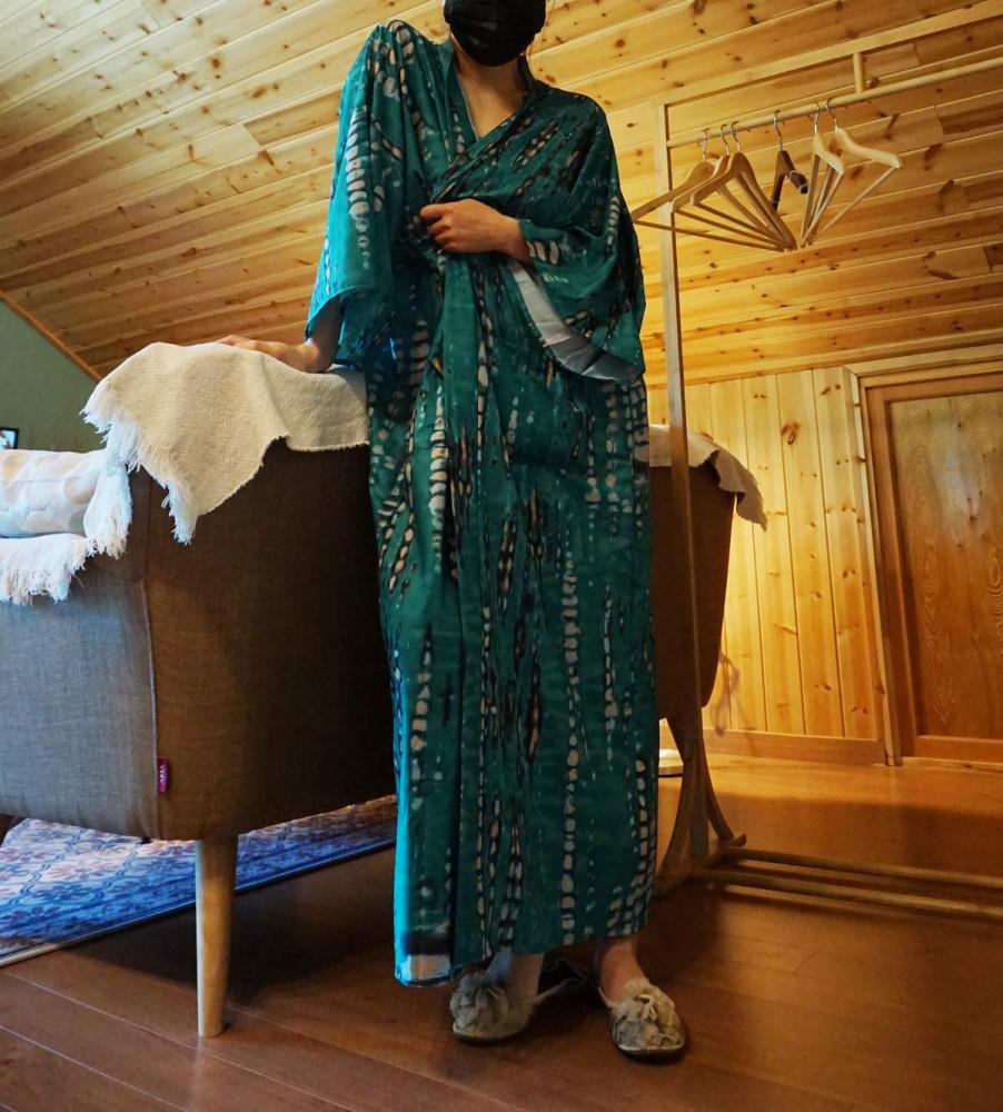 나염 효리 로브 롱 가디건