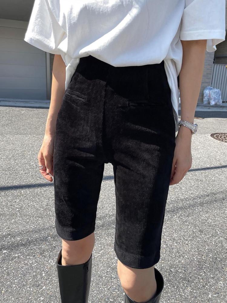 코듀로이 5부팬츠 [레깅스느낌 / 스판 살짝 있음]