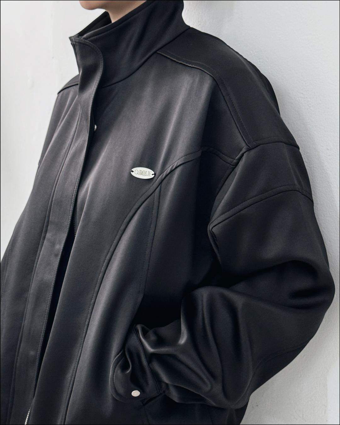 BEI JACKET_SATIN BLACK