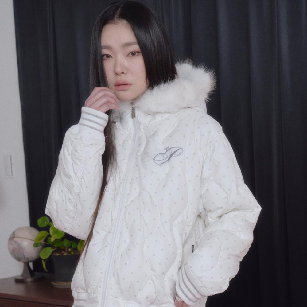 POT QUILTING FUR DOWN WHITE