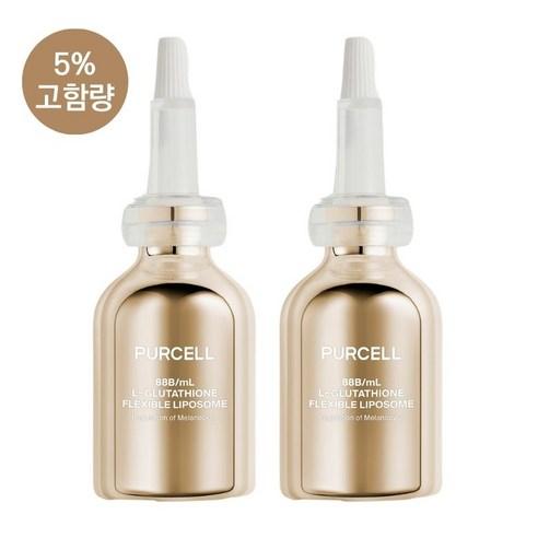 퍼셀 880억/mL 5% 글루타치온 플렉서블 리포좀 톤업 기미 잡티 미백 앰플, 30ml, 2개 - 에센스/세럼/앰플 | 쿠팡