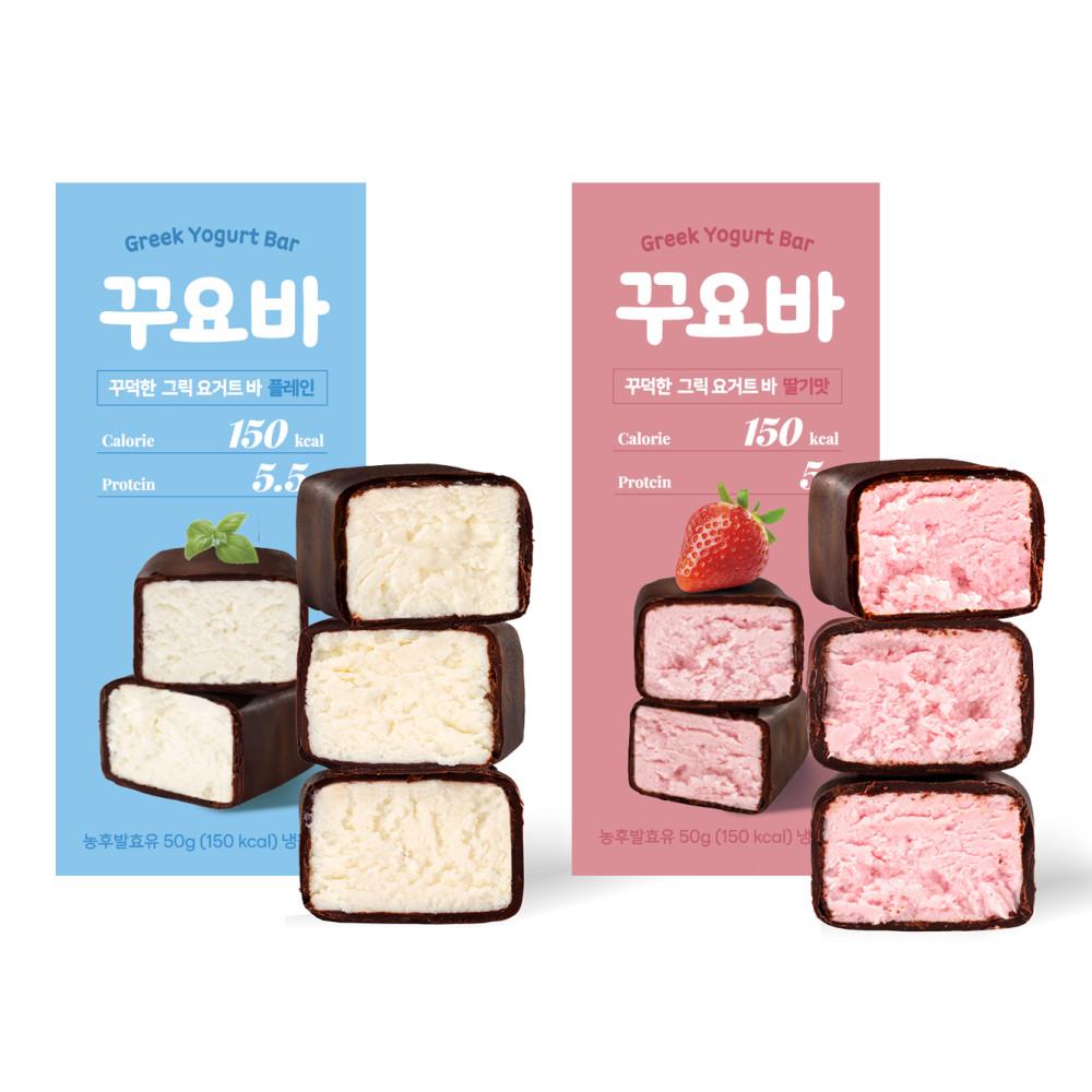 꾸덕한 그릭요거트 단백질바 50g x 20개입 플레인 딸기맛