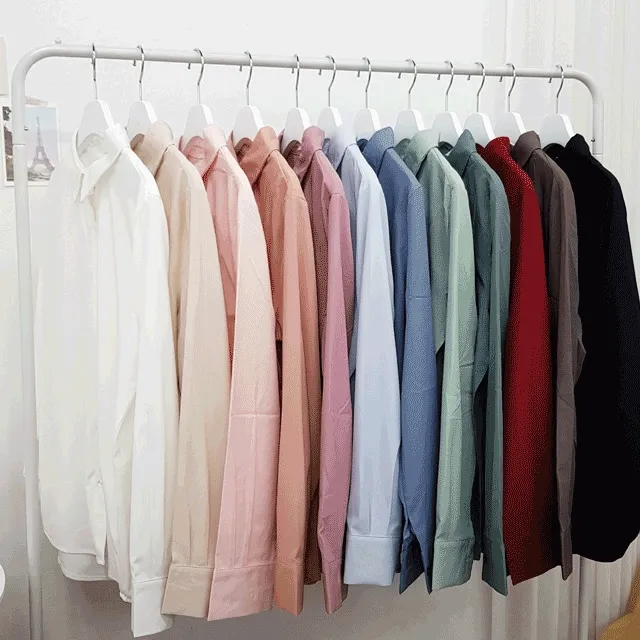 [구김없이 /12color]프리미엄 데일리남방 핏보장  캐주얼 찰랑찰랑  오버핏 루즈핏 학생 교복템 교복셔츠  10대의류