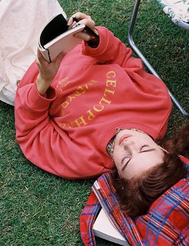 CELLOPHANE CAMPAIGN SWEATSHIRT / BRICK