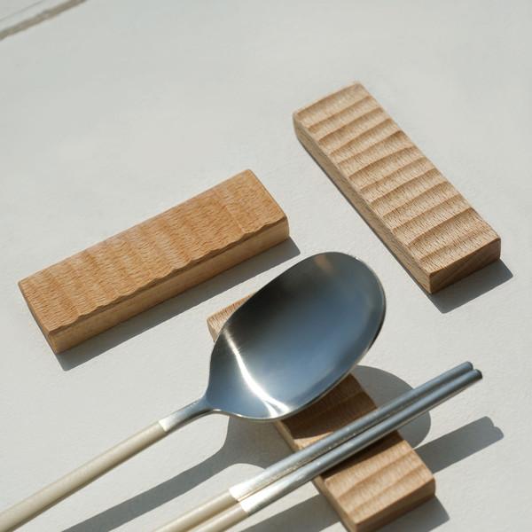 카빙 수저받침_Beech/Walnut(2 type)