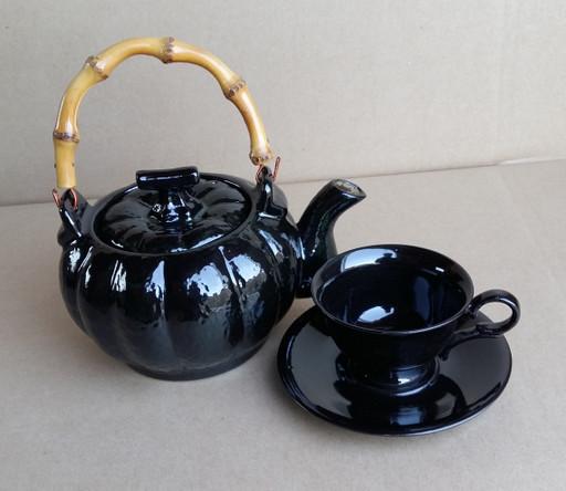 내열호박 다관 & 찻잔