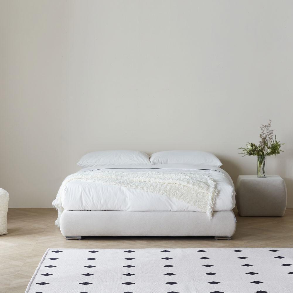 슬립퍼 누베 헤드없는 무헤드 저상형 침대프레임 파운데이션 S/SS 15cm