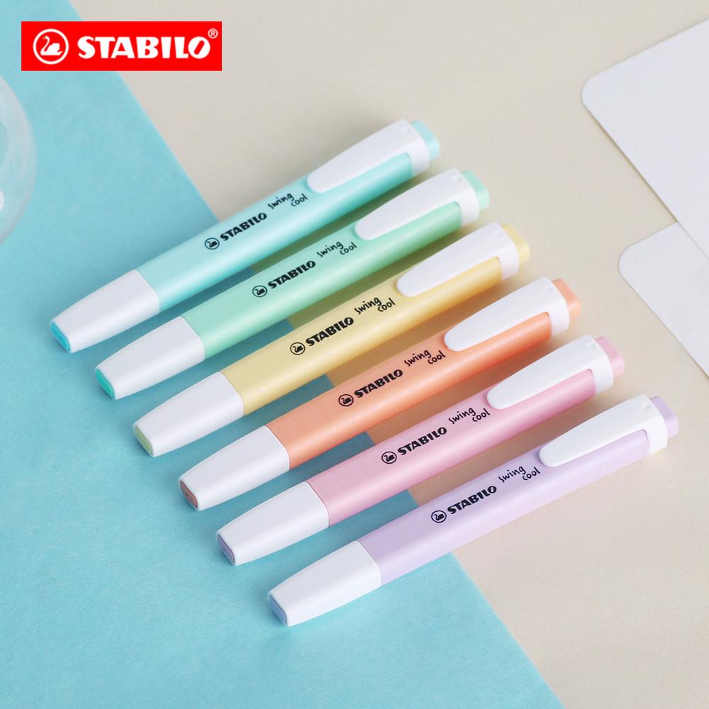 스타빌로 형광펜 스윙쿨 파스텔 비침없는 연한 팬