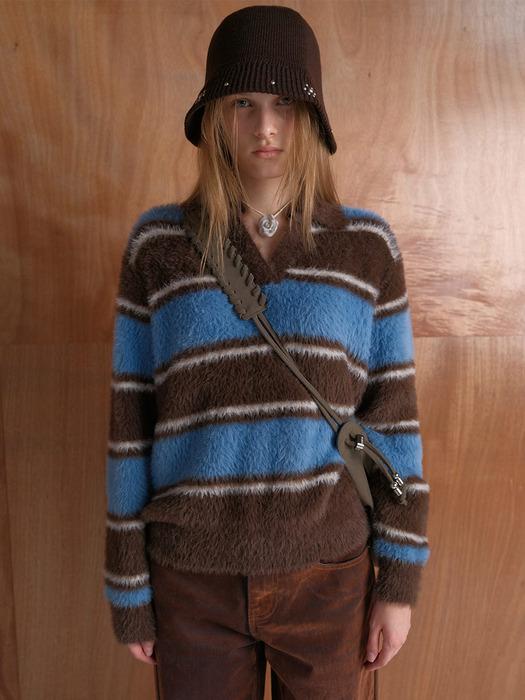 Striped Collar Knit VK5WP293_2color