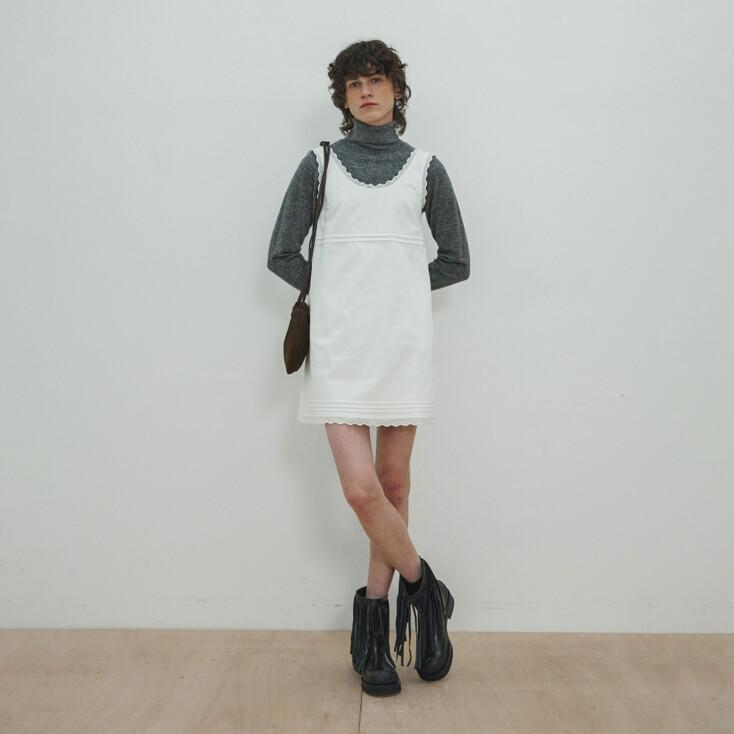 MJ Cotton Lace Dress / White