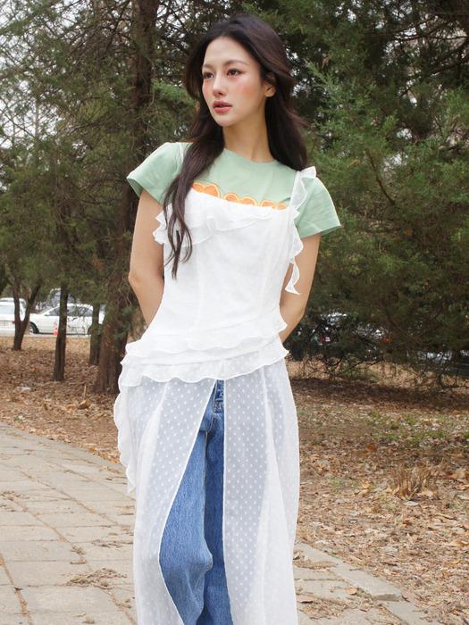 FAIRY Sleeveless Ruffle Dress(페어리)_IVORY
