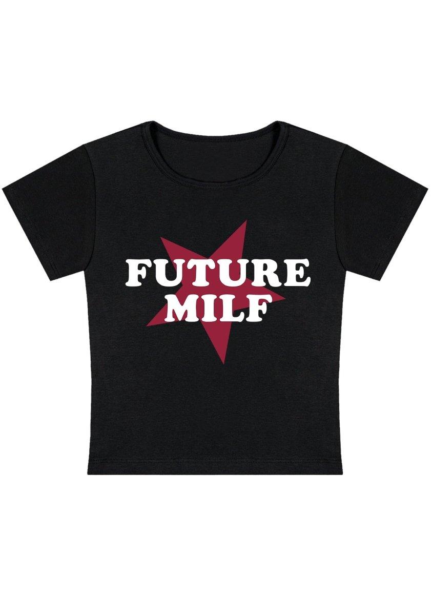Future Mxxf Y2K Baby Tee - Black / S