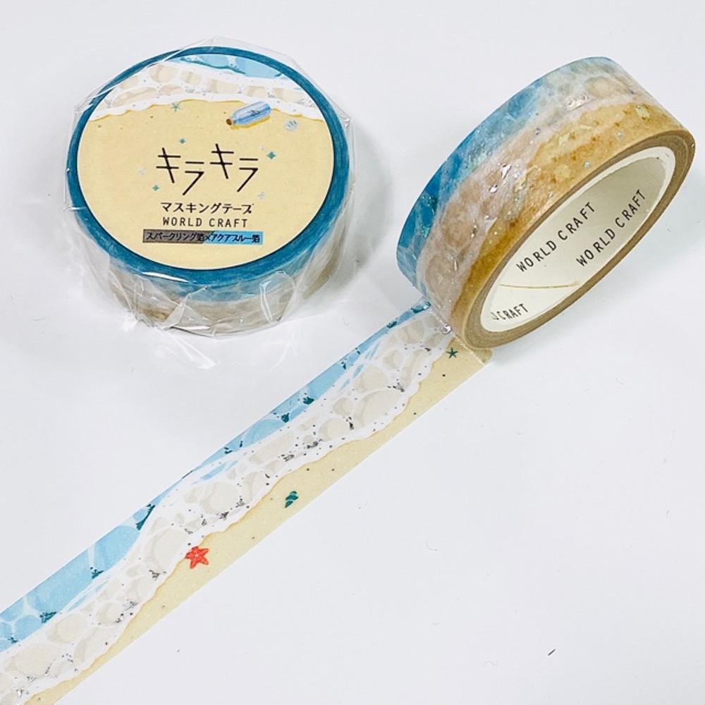 월드크래프트 키라키라 마스킹테이프(Beach) KRMT15-039