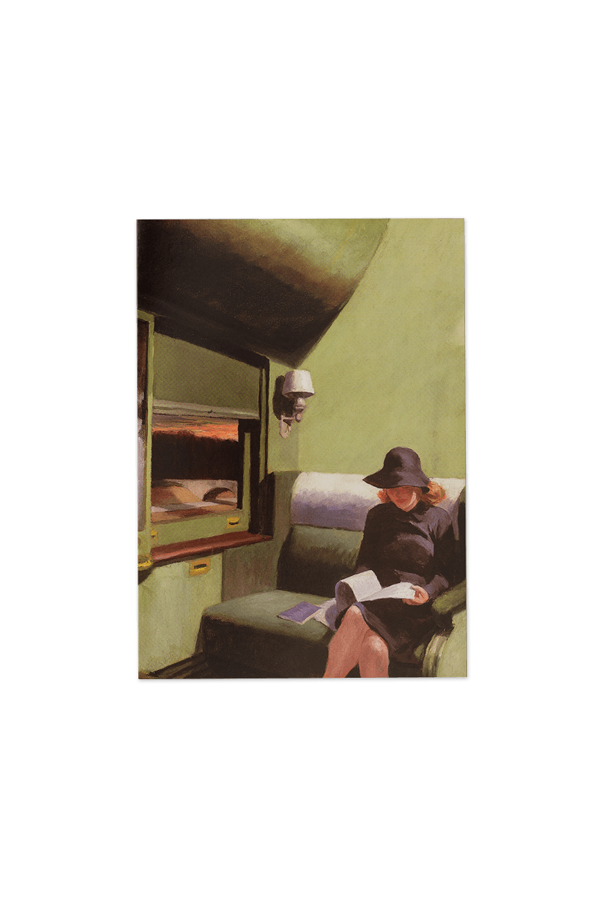 Greeting Card Edward Hopper - Compartment C, Car 293,1938