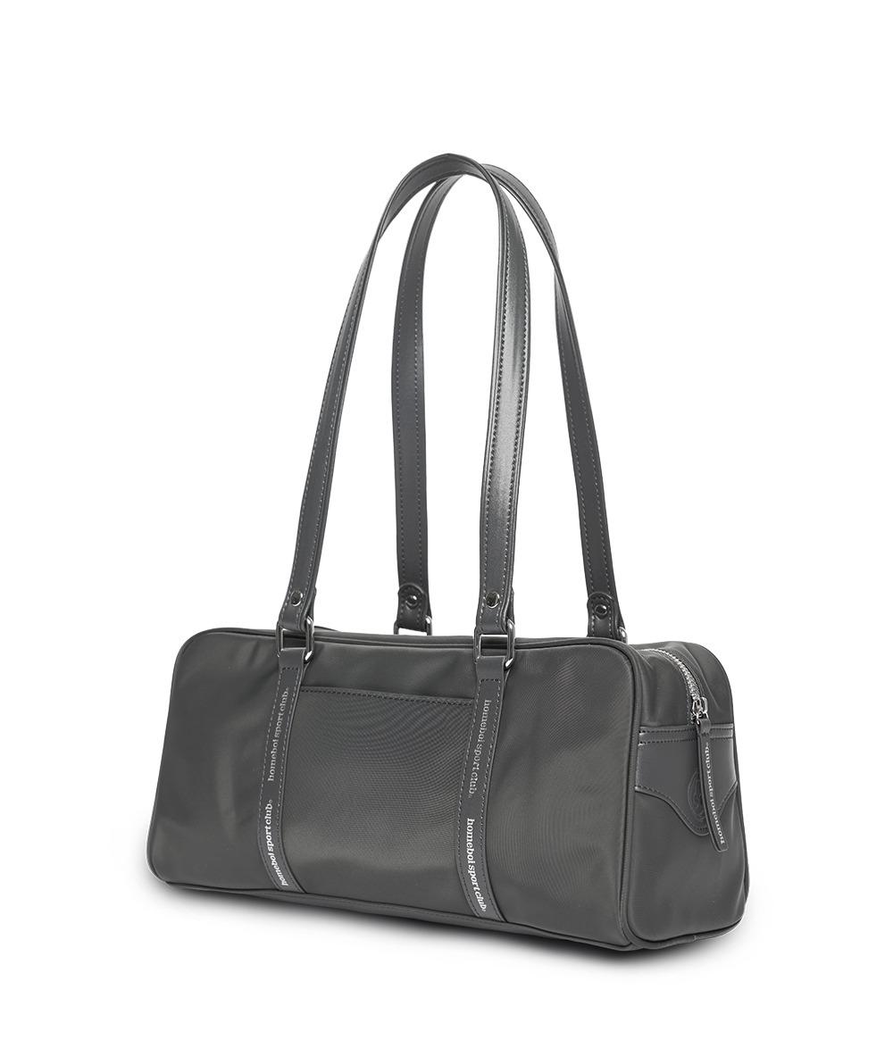 ling boston bag (라인보스턴백) - glossy charcoal