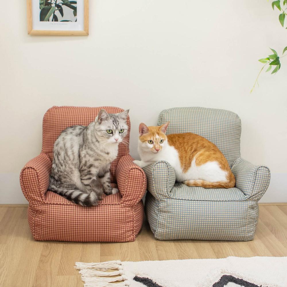 누키스트 레트로 고양이 강아지 소파 방석 침대